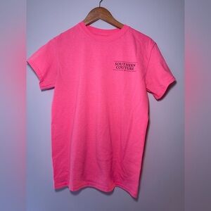 Southern Couture Vibrant Pink Short Sleeve Tee